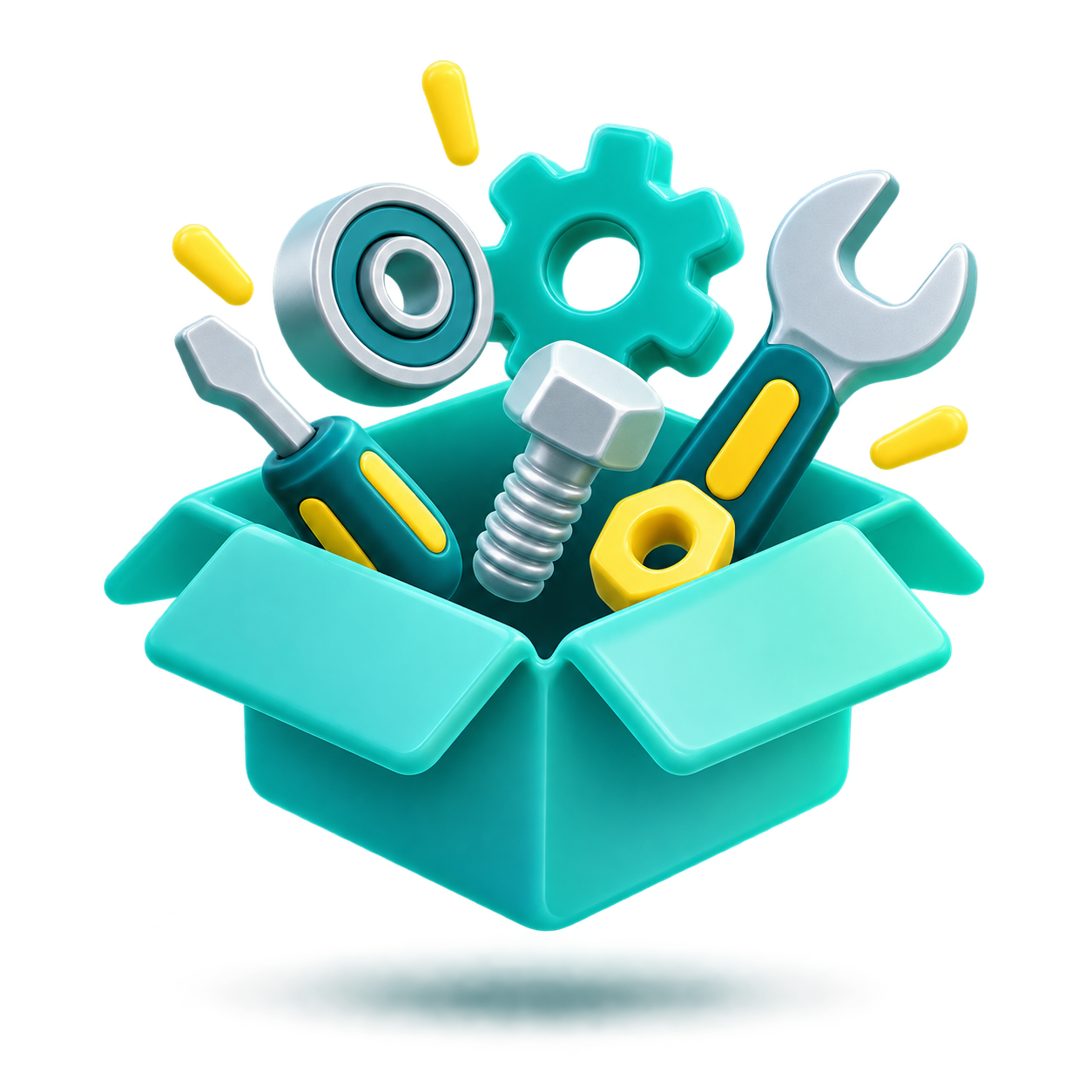 Biểu tượng 3D mở rộng ngành hàng